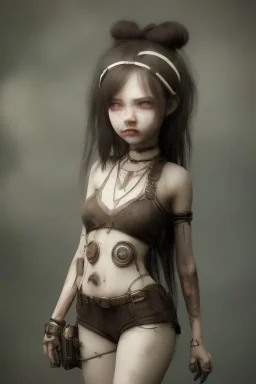 hell end solitary body girl darkness sad steampunk cute