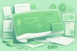 Introduction to Fundamental Analysis, flat light green style