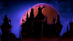 castle at night