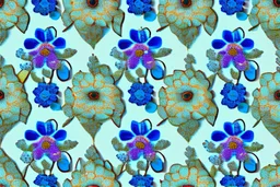 top view pattern of forget-me-not flowers