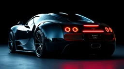 FUTURISTIC bugatti veyron with different taillight car, rear view