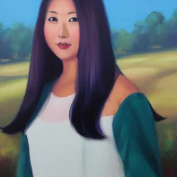 Full body portrait, painting, medium shot lady furitsuke