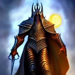 ultra detailed fullbody portrait of Sauron, extremely detailed digital painting, extremely detailed face,crystal clear eyes, in the style of robert e howard and pablo oliveira and Ken Kelley and Keith Parkinson , mystical colors, perfectly centered image, perfect composition, rim light, beautiful lighting,8k, stunning scene, raytracing