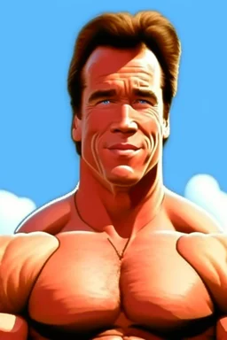 Arnold Schwarzenegger Former Governor of California cartoon 2d