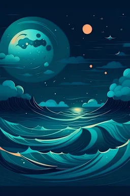 sea and night related