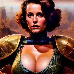 Drawing of beautiful face,'beautiful,Busty fit 'Piper Wright - Fallout 4 ',intense stare, ancient skintight armor, balanciaga fashion clothe painting by gaston bussiere, greg rutkowski, yoji shinkawa, yoshitaka amano, tsutomu nihei, donato giancola, tim hildebrandt Oil on canvas, cinematic composition, extreme detail,fit full head inside picture,16k