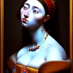 Epic massive Portrait of voloptuos woman estilo Jean Auguste Dominique Ingres 4k