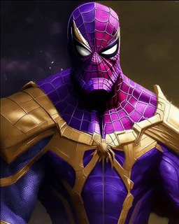 The combination of spider man and Thanos