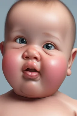 cheek fat baby realistic