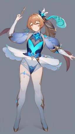 ballerina in the style of genshin impact, fontain