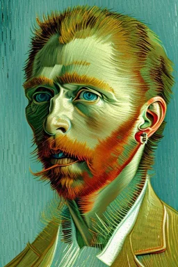 Portrait of James hetfield by Van Gogh