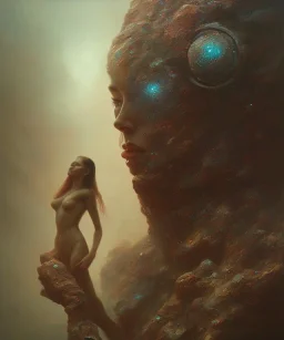 superhero, woman, photographer. oil on canvas, volumetric lighting, beksinski