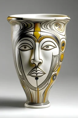 i need a cup in form seeram vase with abstract human face