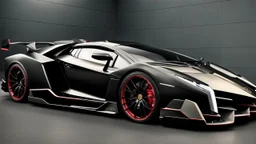 Truffade nero MANSORY Fused with Lamborghini Veneno, Super Detailed, desktop wallpaper, 4K
