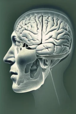 realistic front view brain injury patient with unilateral spatial looking to the right side of space