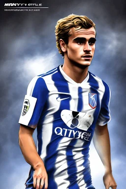 Antoine Griezmann French football player ,cartoon 2d