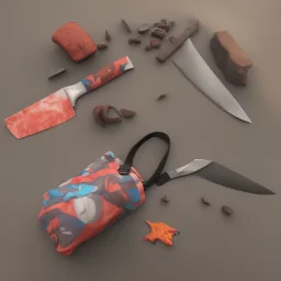 Children's bag, violence knife