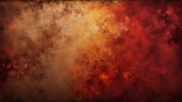 Hyper Realistic Brown, Red & Maroon Grungy-Texture With Glowing-Golden Embers on Grungy Retro-Background.