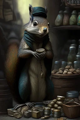 blackmarket artifacts merchant who is a squirrel
