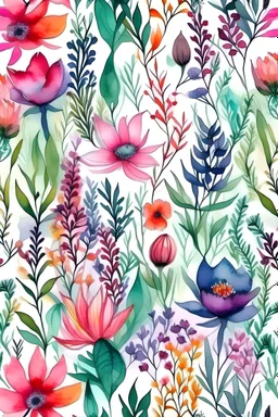 wonderful watercolor wild floral