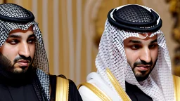 ولي العهد محمد بن سلمان يضع عمامة سوداء