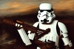 stormtrooper in dessert painted by william turner