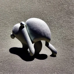 creature made by stones, Minimalist