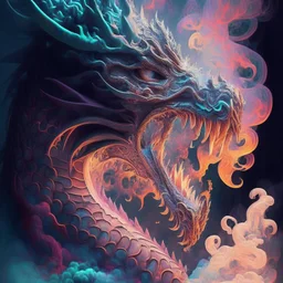 dragons breath, intricate, fine, shadowed, muted colors, 3D, highly detailed, retro style, by Cyril Rolando, by h. r. giger, By Boris Vallejo $plastic$ grid:true