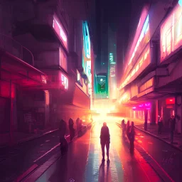 Ultra realistic illustration, android at night in street, bright colour tone, cyberpunk, sci-fi, fantasy, intricate, highly detailed, digital painting, artstation, concept art, cinematic lighting, smooth, sharp focus, illustration, art by artgerm