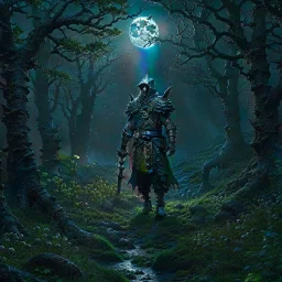 A brave and curious dark warrior ignored the warnings of the villagers and decided to find out the truth. One great moon in the night, armed only with a mic, he made her way through the overgrown forest to the graveyard. . As he opened the creaking front door, an eerie gust of wind greeted him, causing his lantern to flicker. Cinematic, 4k, epic shot from Steven Spielberg movie, sharp focus, LEDs, smoke, artillery, sparks, racks, system unit. , motherboard, by pascal blanche rutkowski repin arts