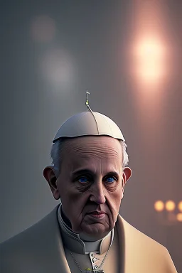 grope the pope, volumetric mist, 4k, trending art, depth of field, radiosity