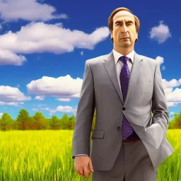 Saul Goodman in the style of a Windows 95 desktop background