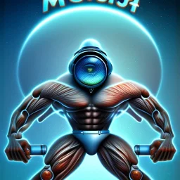 short sighted,muscular alien, beach, book cover