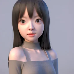 cute girl 3D