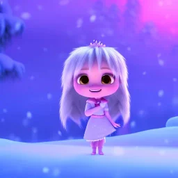 3d animation style, cute kawaii chibi styled anthropomorphic dragon, cozy winter setting, holding a present, soft lightning