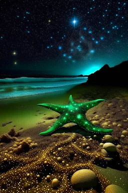 Luminous starfish and manure full of stars b