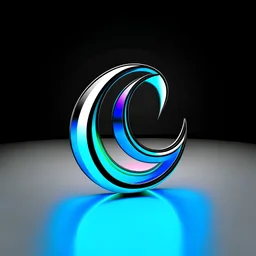 3d symbol looking logo for music,