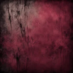 Hyper Realistic grungy scratches on maroon & black rustic background with vignette effect