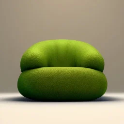 Couch in the shape of an avocado