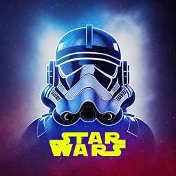 logo with only the letters 'STAR WARS', creative