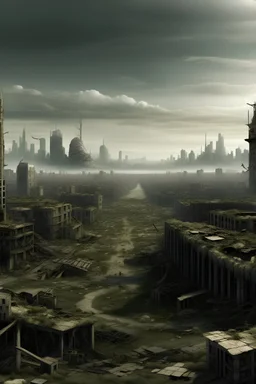 صورة خلفية لمدينة حقيقة ضخمة خالية من البشر