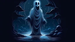ghost in night