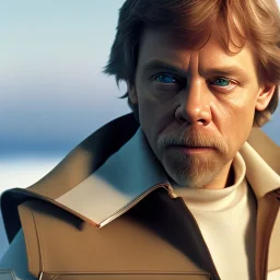 wide angle stunning photo realistic portrait of mark hamill as luke skywalker in star wars with photo realistic hair, blue eyes, eos5d mark 4, ef 85mm 5.6, professional majestic photo realistic painting by Ed Blinkey, Atey Ghailan, by Jeremy Mann, Greg Manchess, Antonio Moro, trending on ArtStation, Intricate, High Detail, Sharp focus, dramatic, by greg rutkowski, realism, beautiful and detailed lighting,