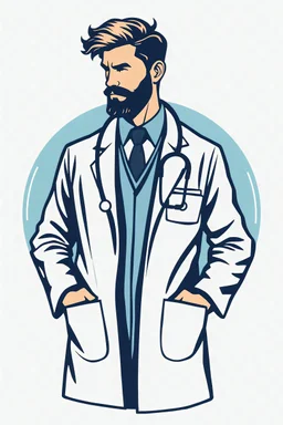 Male doctor icon design vector illustration