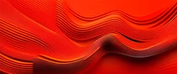 Red orange coral abstract background for design. Geometric shape. 3d, metallic effect. Stripes, lines. Light. Gradient. Burnt Sienna. Color autumn-winter 2023-2024. Modern.Futuristic.Minimal.Template.