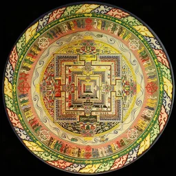 sharpen the details of this mandala and brighten the colors