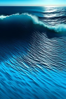 create abstract water silhouette waves using the image