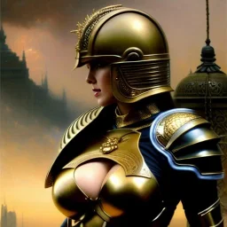 portrait 'beautiful Sexy Extra busty blonde Power Girl naked ',ancient metal armor and Helmet ,painting by gaston bussiere, greg rutkowski, yoji shinkawa, yoshitaka amano, tsutomu nihei, donato giancola, tim hildebrandt, oil on canvas, cinematic composition, extreme detail,fit full head inside picture,16k