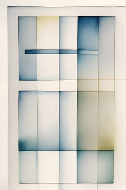 Abstract watercolour art in the style of Agnes Martin. sketchy pencil outlines