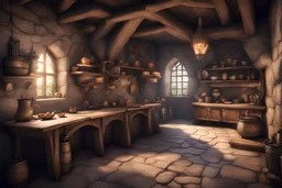 fantasy medieval kitchen
